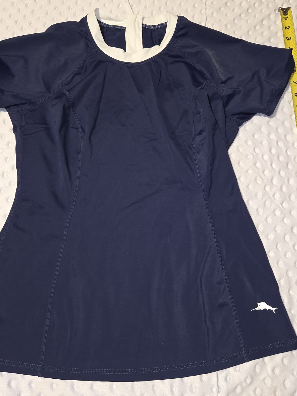 Tommy‎ Bahama Navy Blue Swim Cover-Up with White Trim